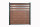 DeToWood WPC Sichtschutzzaun Premium Braun mit Zierleisten 16 Element 17 Pfosten-190 cm (aufdübeln)