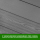 WPC Sichtschutzzaun Premium Steingrau mit Decoreinsatz