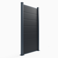 WPC Zaun Royal Plus halbes Zaunelement 181x90 Anthrazit...