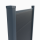 WPC Zaun Royal Plus halbes Zaunelement 181x90 Anthrazit 1x Alu Pfosten 240cm