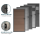 Gartentor Royal Plus Klassik Fineline Anthrazit Aluminium Tür 180x90 Pfosten RAL7016