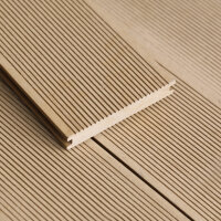 WPC Terrassendielen Massiv Modern Braun Sand Länge 2m / 4m Holzmaserung