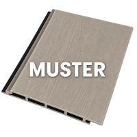 Muster - WPC Wandverkeidung in Taupe mit Coex...