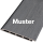 Muster - WPC Wandverkeidung in Anthrazit mit Coex Beschichtung ca. 24x16cm