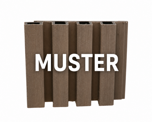 Muster - WPC Wandverkeidung in Taupe Akustik mit Coex Beschichtung ca. 24x17cm