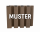 Muster - WPC Wandverkeidung in Taupe Akustik mit Coex Beschichtung ca. 24x17cm