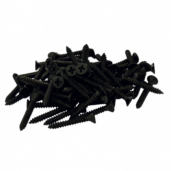 Schraube 3,5x25mm - Schwarz für Montageclips - WPC Wandverkleidung