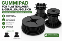 Gummipad für Plattenlager &...