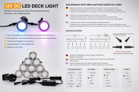 12V DC RGB LED Deck Light Set C45 – 10er Set...