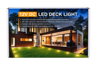 12V DC RGB LED Deck Light Set C45 – 10er Set – 0,8 W – IP67 – Aluminium
