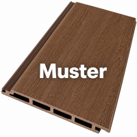 Muster - WPC Wandverkeidung in Teakbraun mit Coex...