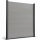 WPC Sichtschutzzaun Royal Plus Alu Ober-/Unterschiene | Steingrau 181x187 cm